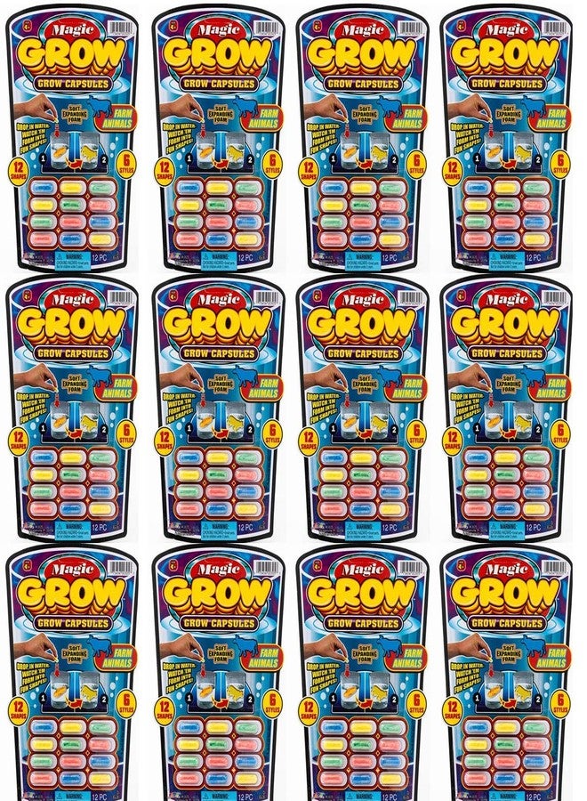 JA-RU Magic Grow Capsules (12 Pack; 12 Capsules Each) Expanding Foam Sponge Toy for Kids. Sea Creatures, Zoo & Farm Animals, Dinosaur, Bugs, & Cars. Water Growing Toys. Bath Party Favors. 305-12p - Image 3